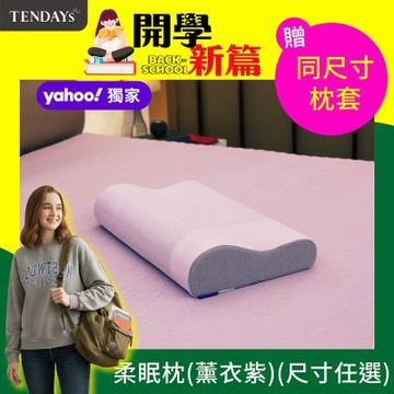 【TENDAYS】 玩色柔眠記憶枕(薰衣紫) 8/10cm可選-加贈同尺寸枕套
