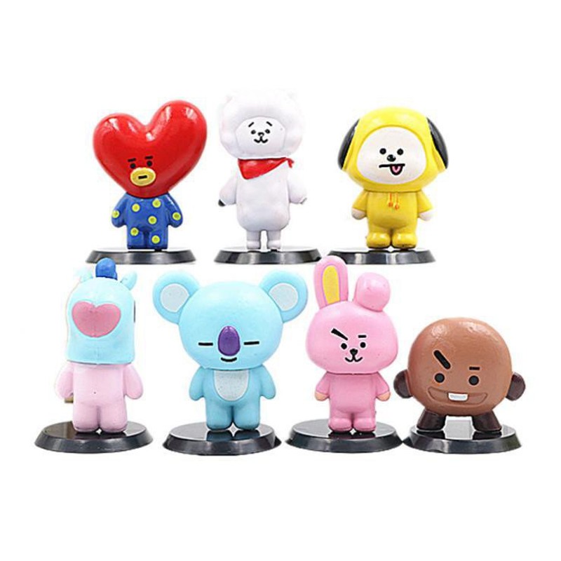 フィギュア 7個セット BTS(防弾少年団) キーホルダー1個おまけ bt21 グッズ 可愛い キャラクター 大人気 ギフト 応援 周辺 男女兼用  韓流 通販 LINEポイント最大GET | LINEショッピング