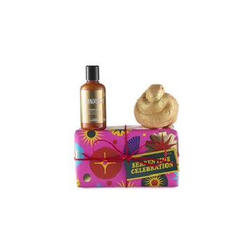 【LUSH】金蛇慶典禮盒(靈蛇再生汽泡彈+旭日曙光沐浴露100 克)