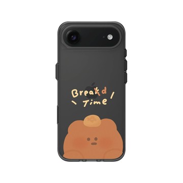 iPhone Air Clear (相機按鈕) 酷墨灰 - 布朗尼 annnbrownie - 麵包派對（麵包熊款）
