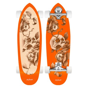 陸地沖浪板免蹬初學者兒童成人款滑板S6彈簧橋路沖板專業廠家代發【北歐居家生活】