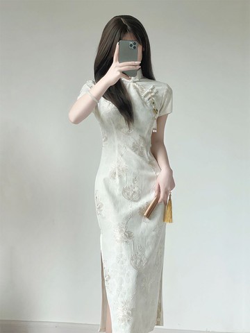 旗袍民國風大小姐改良版連衣裙氣質高端時尚百搭年輕款少女新中式新款【聚寶屋】