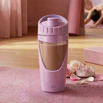 電動攪拌杯 700ml 【幻影紫】可拆底座 一鍵自動攪拌 防漏杯蓋 健身 辦公室 送禮 咖啡 隨行杯 攪拌杯 搖搖杯 蛋白粉 奶昔