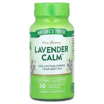 Nature's Truth, Lavender Calm™，80 毫克，50 粒速釋軟膠囊