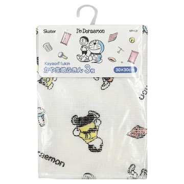 Skater Doraemon 抹布 3條  30 x 30cm  1包