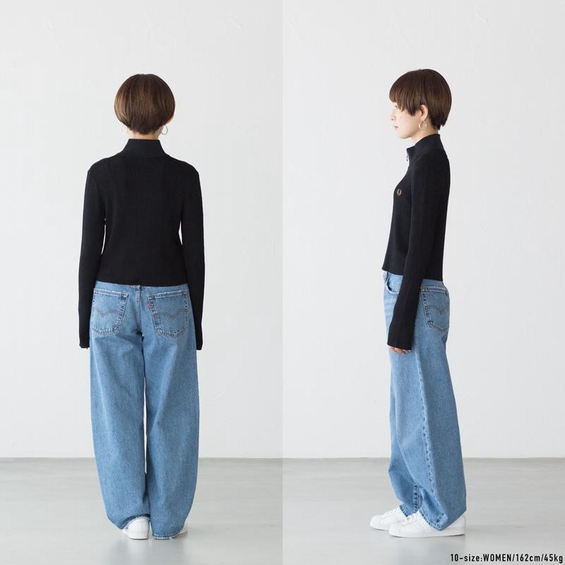 フレッドペリー レディース リブ ジップ スルー ジャンパー FRED