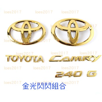 豐田 金色 TOYOTA LOGO 車標 前標 RAV4 Altis Yaris CAMRY CHR CC WISH