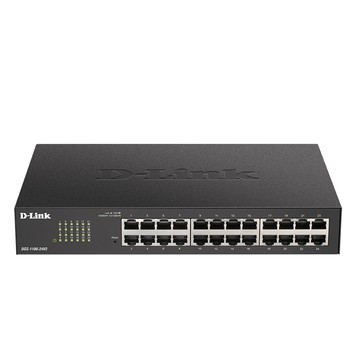 D-Link 友訊 24埠簡易網管型交換器 DGS-1100-24V2 高速乙太網路 節能設計  1台