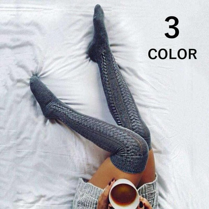 ソックス 靴下 二 ソックス オーバーニーソックス レディース 女性用 リブ シンプル 無地 黒 グレー 秋 冬 通販 Lineポイント最大0 5 Get Lineショッピング