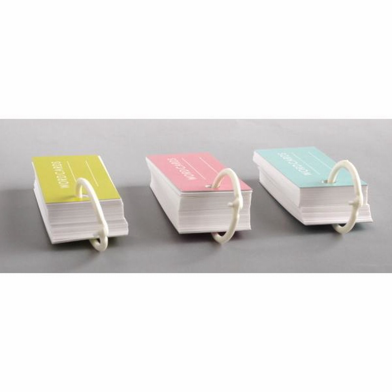 単語カード 7×3cm 70枚×3個入 (100円ショップ 100円均一 100均一 100均 