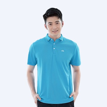 【遊遍天下】MIT男款抗UV防曬涼感吸濕排汗機能POLO衫(GS1051)翠藍 M-5L大尺碼