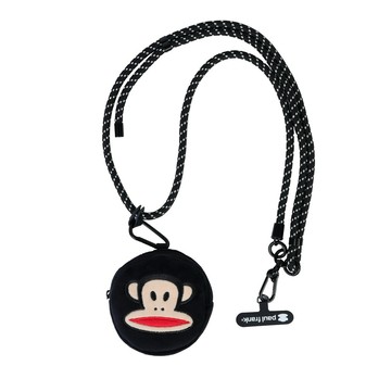 【Paul Frank】零錢小包 手機掛繩-Julius 黑色