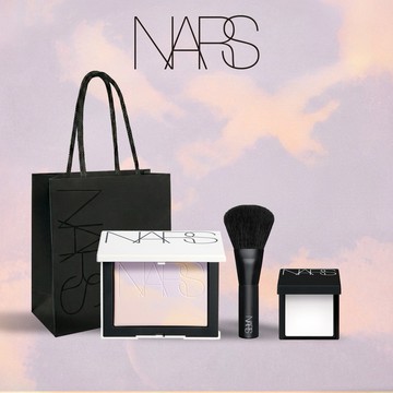 No.1 夢幻禮物【NARS】裸光幻彩蜜粉餅 贈迷你小白餅+刷具 #星河小白餅 #幻彩小白餅💜持久定妝 輕盈提亮🫧 | 生日禮物 生日快樂 週年慶