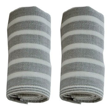 SHING LONG TEXTILE 台灣興隆毛巾 銀竹炭紗布童巾  2條  灰色