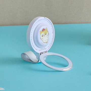 黃阿瑪可愛Q版15W二合一磁吸支架無線充電器(手機+Watch)