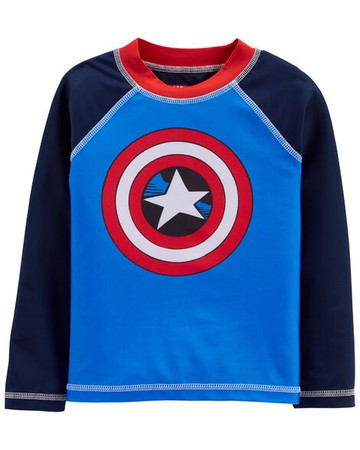 Toddler Captain America Rashguard