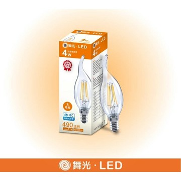 保固2年 舞光 4W E14 拉尾 LED 蠟燭 燈絲燈 4瓦 蠟燭燈泡 (A Light)