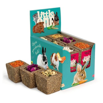 Little One 小花園 零食玩具65g 鼠兔磨牙 天竺鼠零嘴 小動物 小寵零食 寵物鼠 兔子草餅 囓齒小動物磨牙