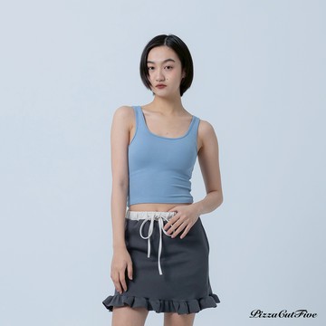 [SALE]濾鏡面膜荷葉邊短裙（內有安全褲）PizzaCutFive PCF252491006