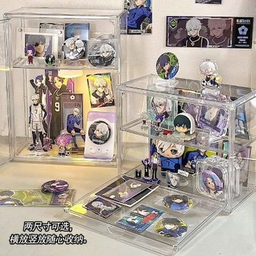 【現貨💥台灣出貨】吧唧收納盒 徽章展示盒 徽章展示架 徽章收納盒 立牌展示架 收納置物架 壓克力多層防塵展示架