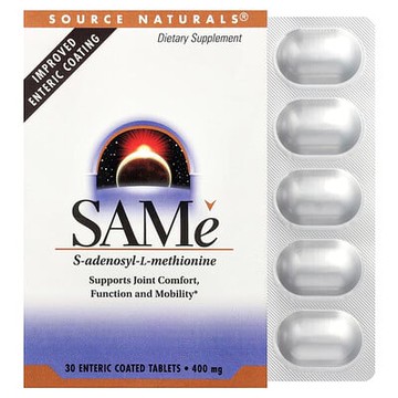 Source Naturals, SAMe，400 毫克，30 片腸溶片