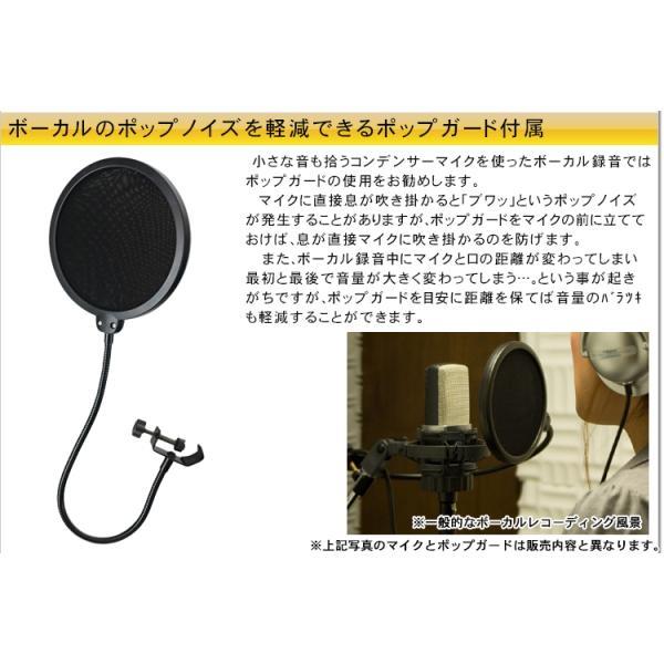 audio-technica AT2035 コンデンサーマイク (CANAREマイクケーブル＋ポップガードセット)