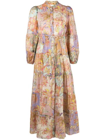 Zimmermann `Cira` Tiered Shirt Dress