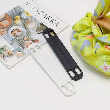 京都風呂敷包巾配件-包巾夾(黑/白)