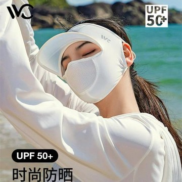VVC防曬面罩女全臉基尼防紫外線夏冰絲面紗透氣開車遮陽護頸口罩