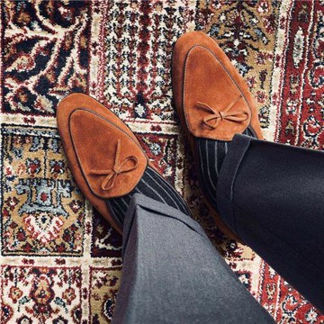 春夏季樂福鞋男鞋手工真皮英倫風休閑皮鞋一腳蹬懶人鞋百搭豆豆鞋