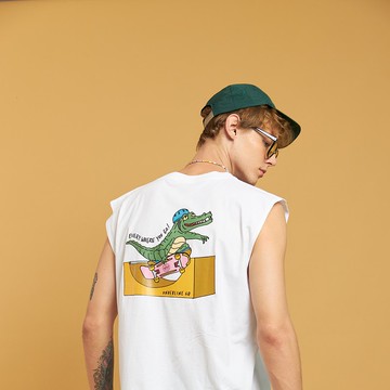 Crocodile Skate 棉質背心 / M L / 4 色