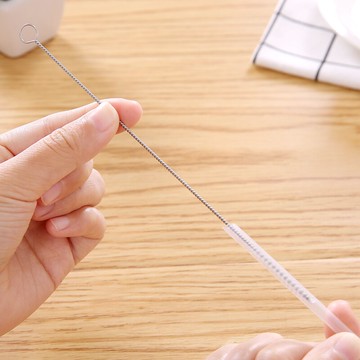 嬰兒奶瓶吸管刷子清潔尼龍刷寶寶水杯水壺吸管杯刷細長小毛刷清洗