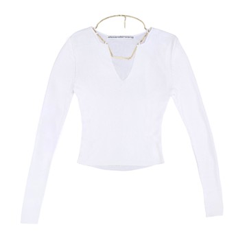 alexanderwang  Logo銘牌短款襯衫