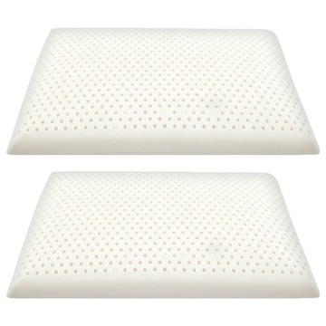 Ishur 伊舒爾 天然乳膠兒童枕 2個 抗菌防黴彈力支撐  60 x 40 x 高5~6cm  白色