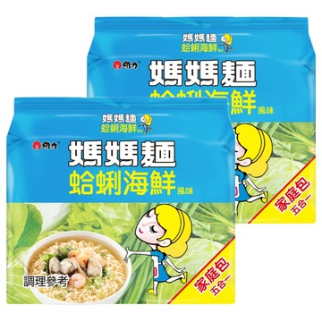 維力 媽媽麵 蛤蜊海鮮 80g  10包