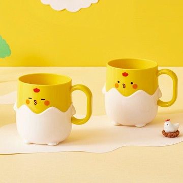 寶寶刷牙杯家用創意卡通可愛牙缸杯兒童洗漱杯簡約漱口杯塑料杯子
