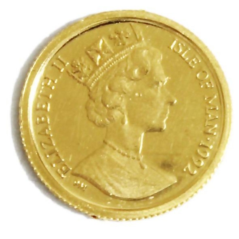 キャットコイン 1992年 1/25オンス マン島 金貨