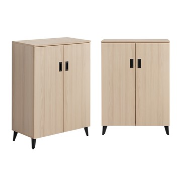 【IDEA】迪奈雙面旋轉收納鞋櫃小款(三色任選)暖棕柚木