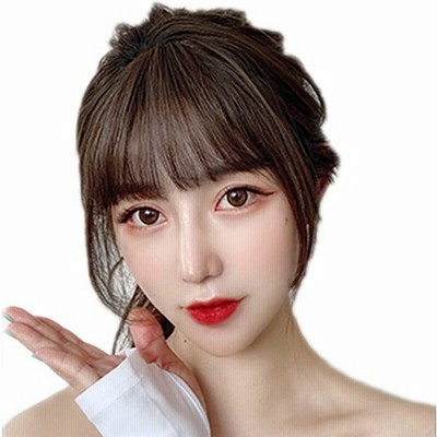 新品 正規品 女性用 総手植え F ぱっつん 人毛100 レディース 前髪ウィッグ かつら エ Wig つけ毛 小顔 可愛い サイドなし 超薄型 ふんわリ 空気感 メンズヘアケア Vehicleadminservices Com