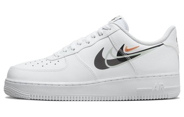 AIR FORCE 1 07 MULTI SWOOSH - WHITE BLACK