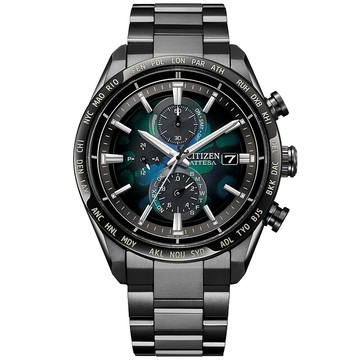 CITIZEN GENTS 100週年限量 宇宙幻彩 光動能電波 鈦金屬計時腕錶 錶 手錶 送禮 AT8286-65E