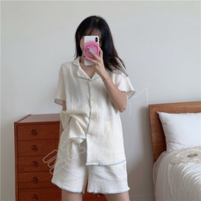 プレゼント レディース 上着 ショートパンツ パジャマ かわいい 前開き ルームウェア 柔らかい 部屋着 韓国風 上下セット 夏 パジャマ 通販 Lineポイント最大5 0 Get Lineショッピング