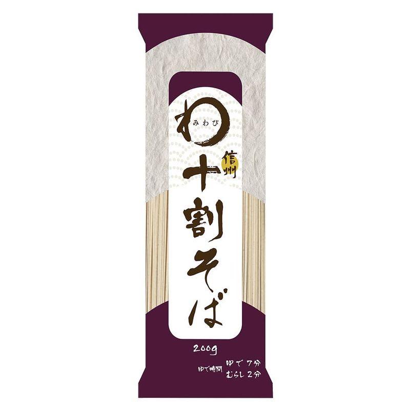 食品 みわび おびなた 信州十割そば 200g×10個