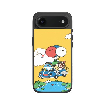 iPhone Air SolidX 黑 - 貓貓蟲咖波 Bugcat Capoo - 10th 貓蟲世界探險去