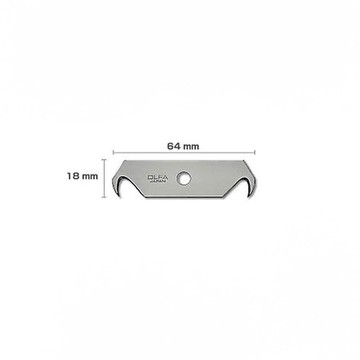 【OLFA】安全工作刀勾型刀片 2片/包 XB108F HOB-2