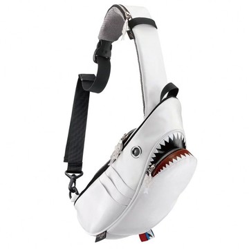 Morn Creations 正版鯊魚單肩包-白 (SK-529-WT)