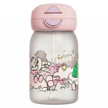 bablov 花伴森 Tritan 雙飲嘟嘟兒童水壺  糖果星球  1個  600ml