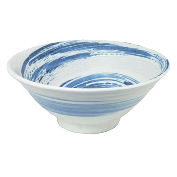 [豐名日本餐具] 5.8麵井 藍漩白 / H64-58NW