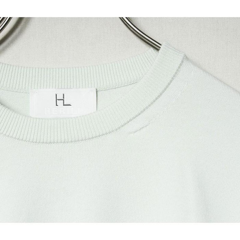 HERILL ヘリル コットン ニット ヘリル(グリーン) サマーニット Cotton L/S Crewneck HERILL  (21-080-HL-8060-1-HRL) | LINEブランドカタログ