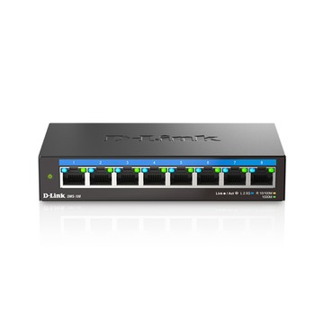 D-Link DMS-108 8埠無網管Multi-Gigabit多網速交換器 昌運監視器